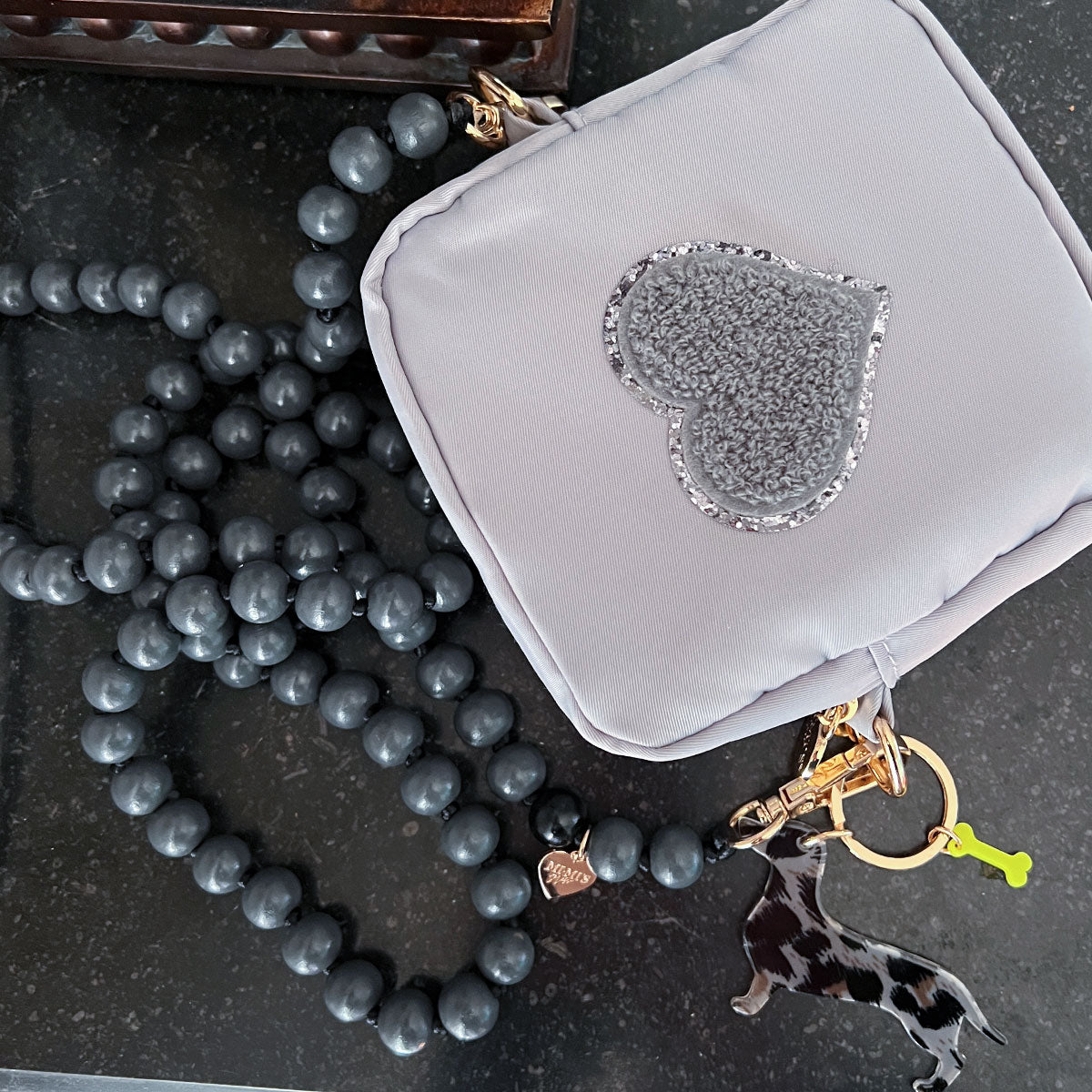 Lily Mini Tasche Pebble Grau