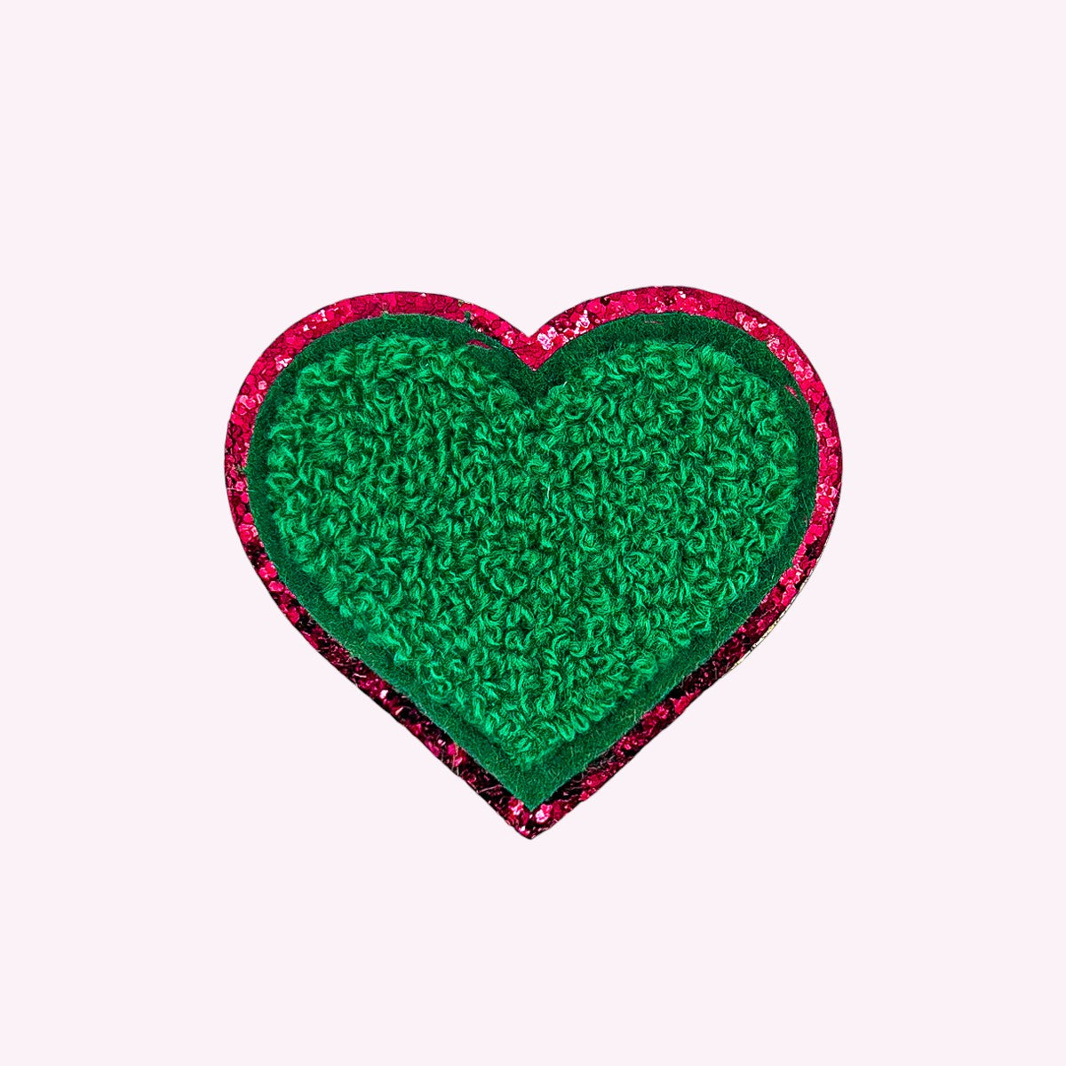 Glitzer Sticker Herz Pine Pink Glitter