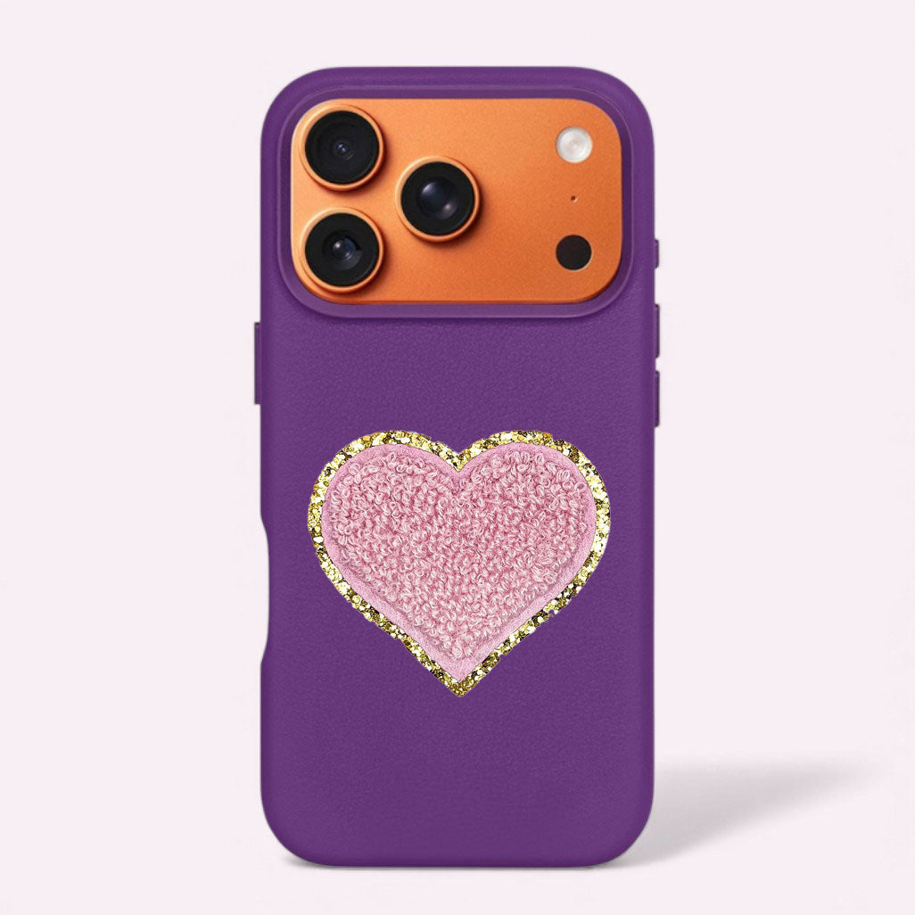 Glitzer Sticker Herz Rosé