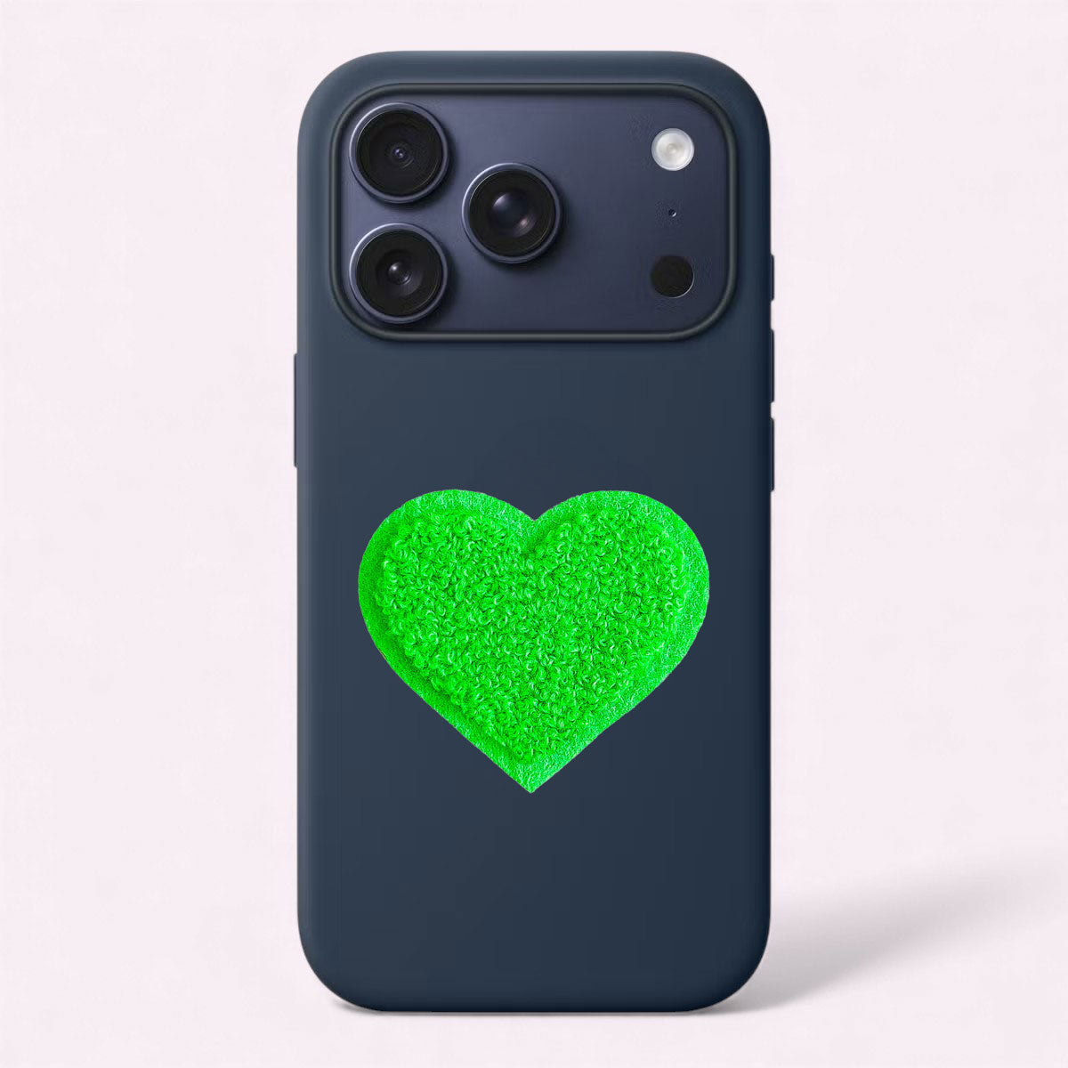 NO Glitz Herz Sticker Neon Grün