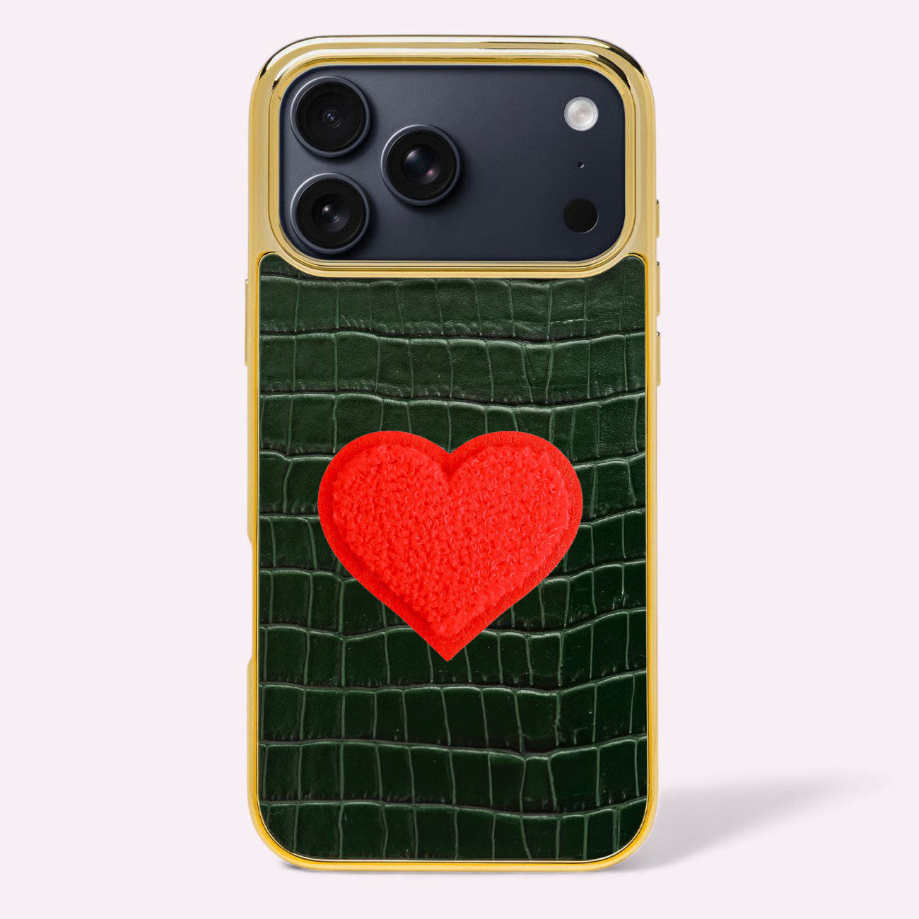 NO Glitz Herz Sticker Neon Orange