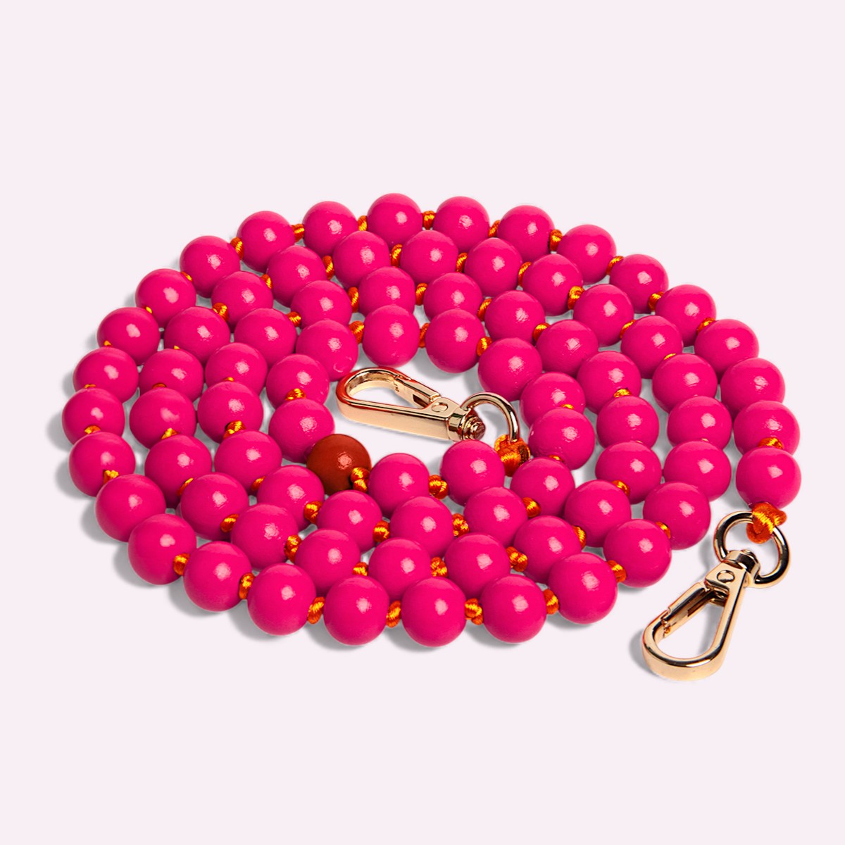 Handykette Holzperlen Hibiskus