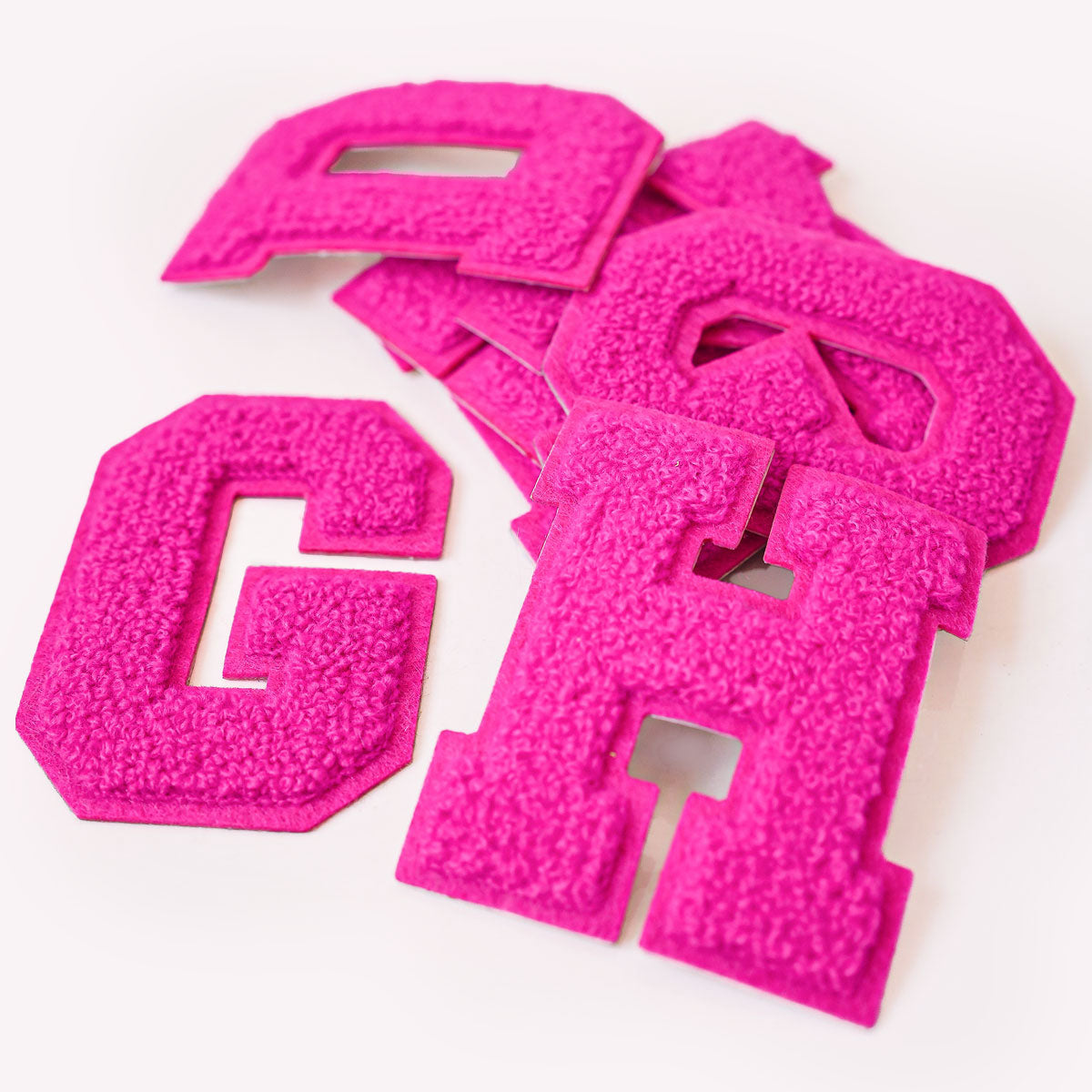 No Glitzer Buchstaben Hot Pink