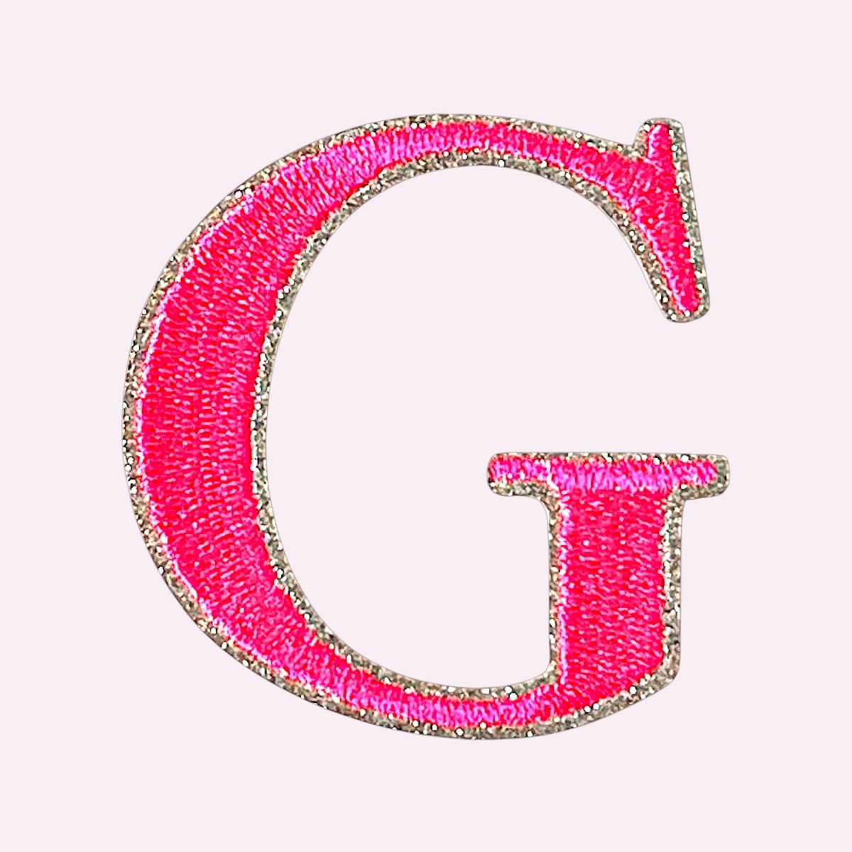Glitzer Buchstaben Mimi's Serif Neon Pink