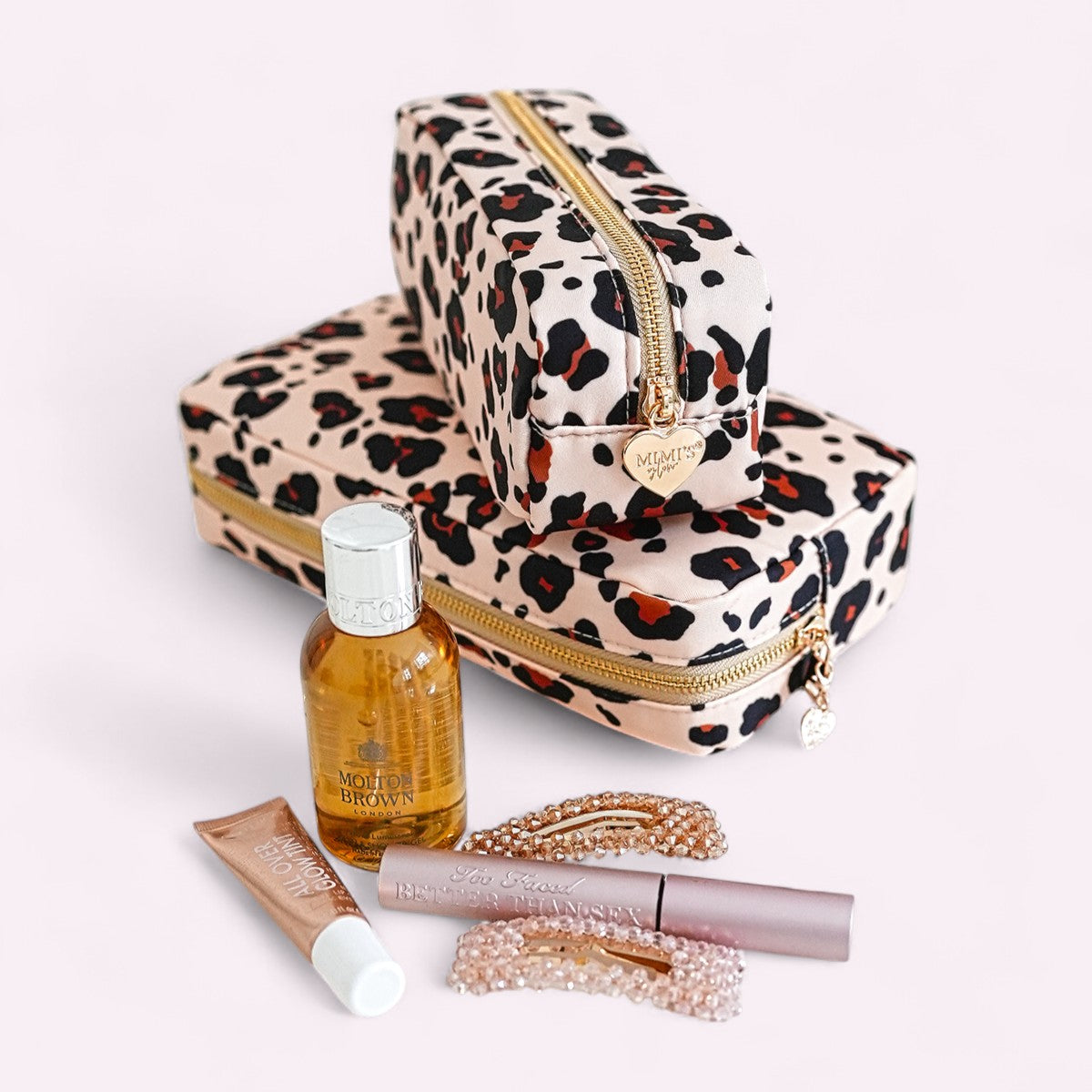 2er Taschen-Set Nr. 3 Beige Leo