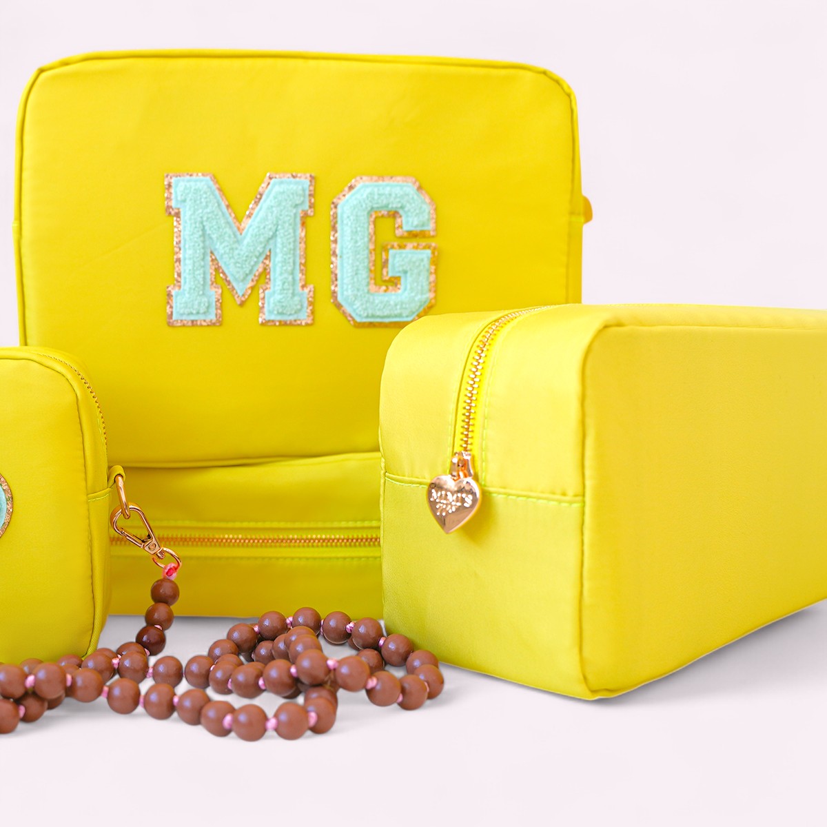 3er Taschen-Set Nr. 1 Lime Gelb