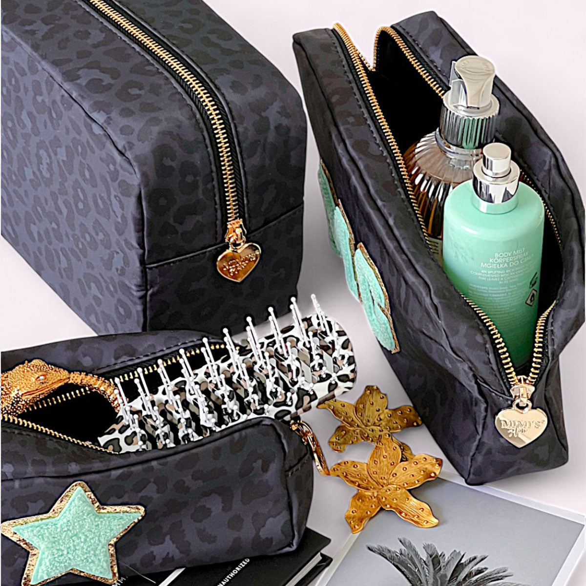 Belle Make-Up Tasche Leo Anthrazit
