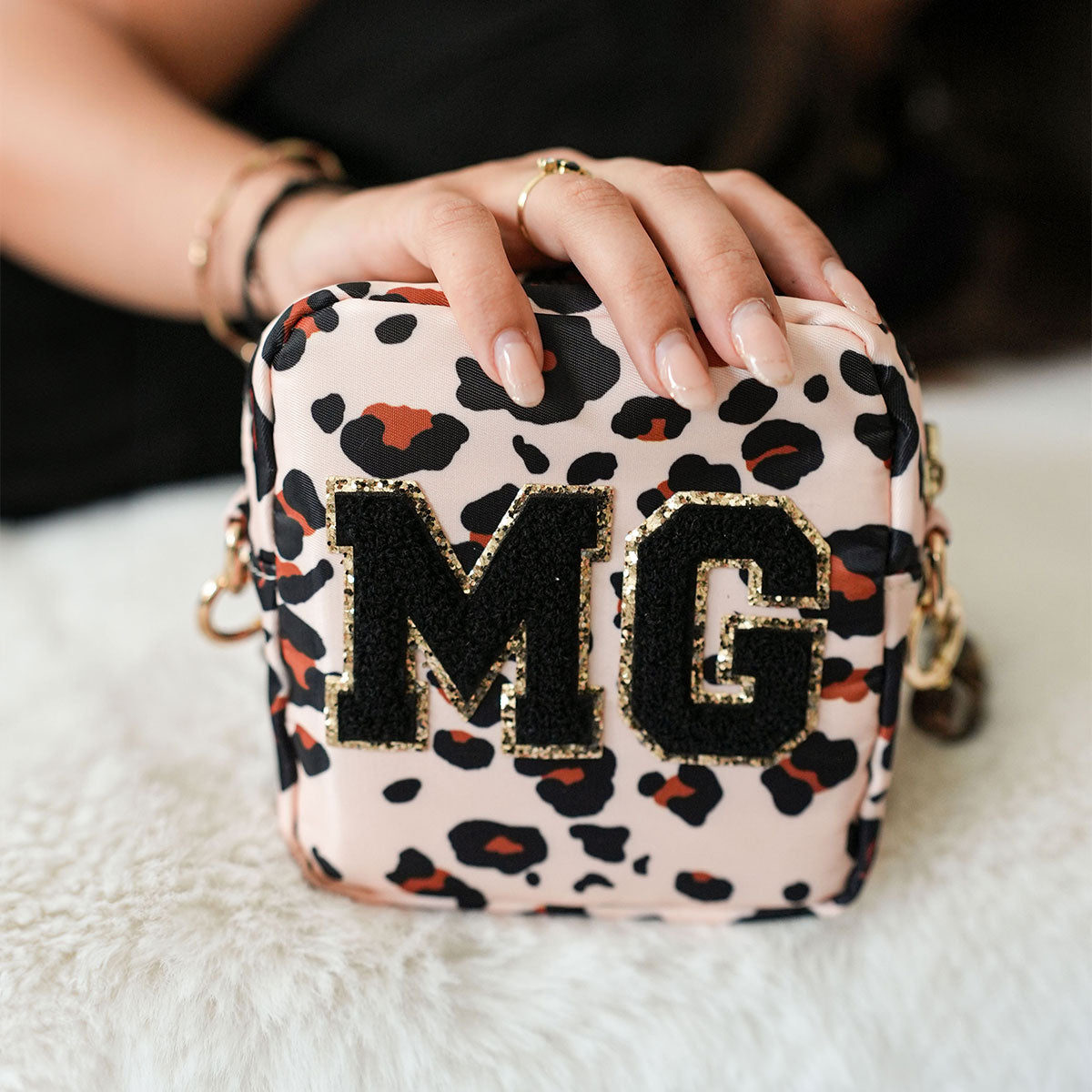 Lily Mini Tasche Leo Beige