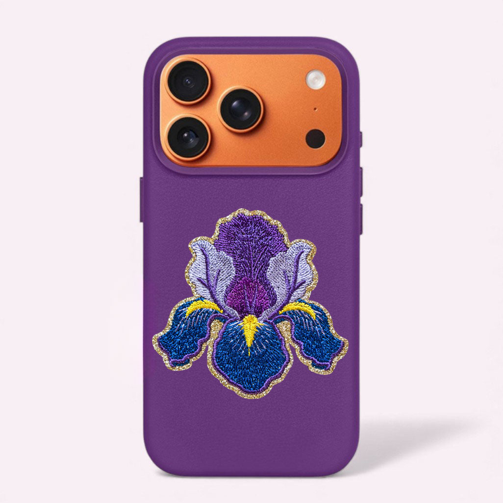 Glitzer Sticker Lilie