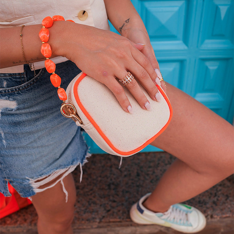 Lily Canvas Tasche Neon Orange