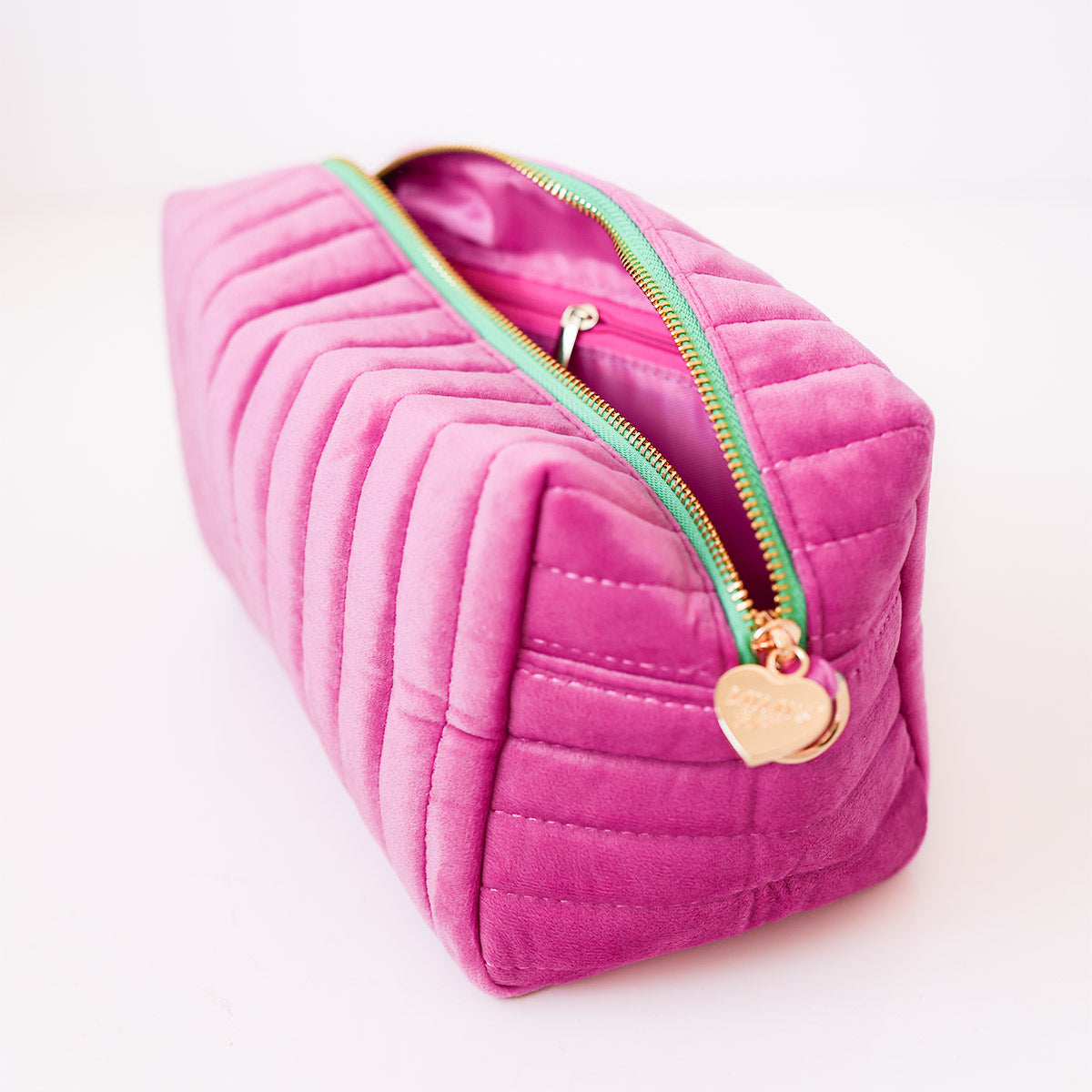 Lucia Samt Tasche Magenta