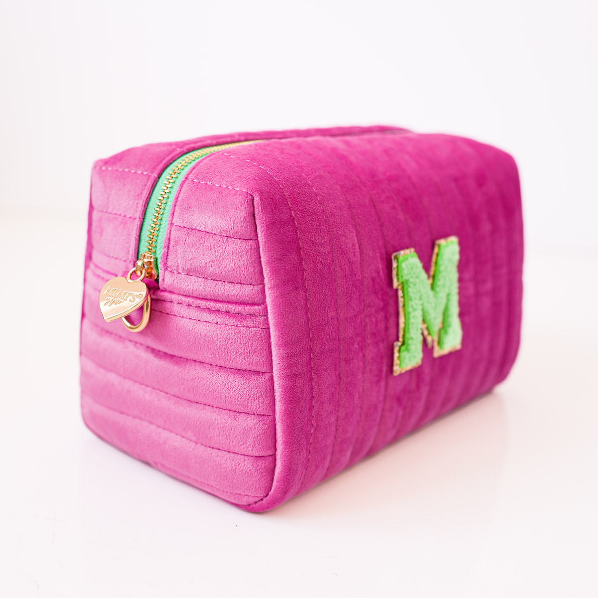 Lucia Samt Tasche Magenta