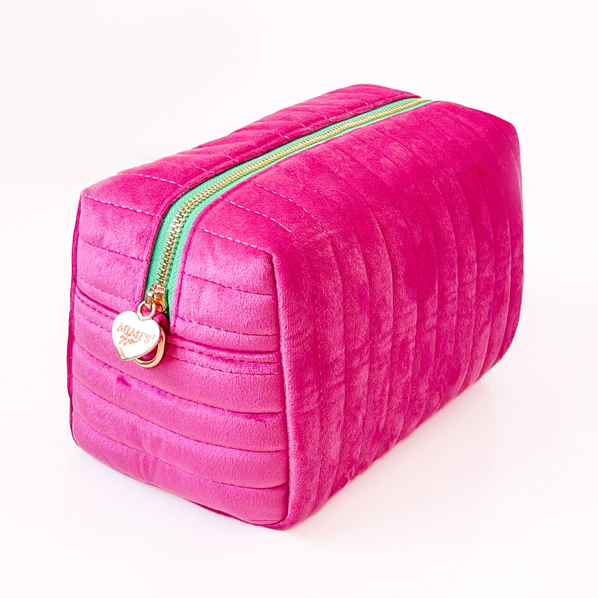 Lucia Samt Tasche Magenta