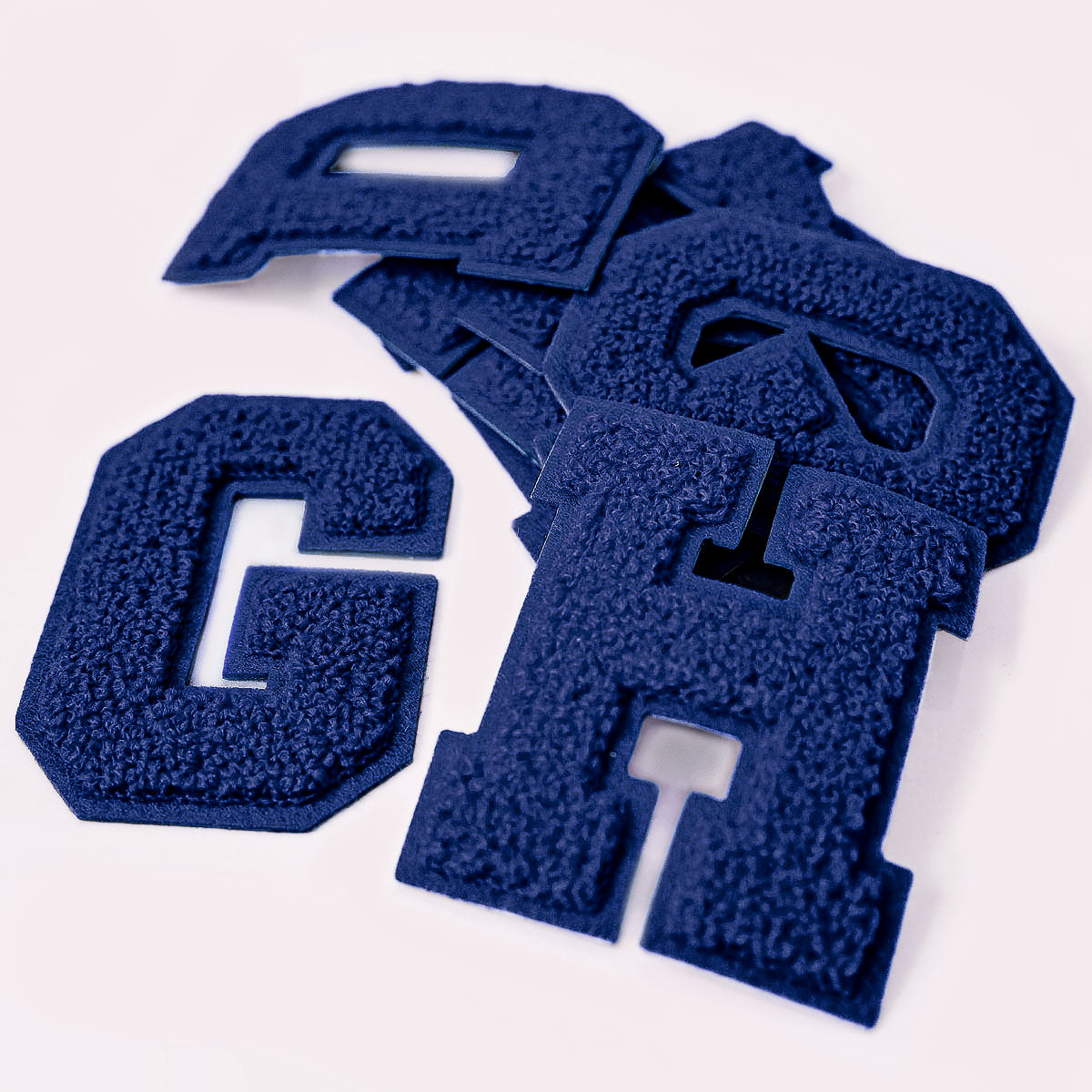 No Glitzer Buchstaben Midnight Blau