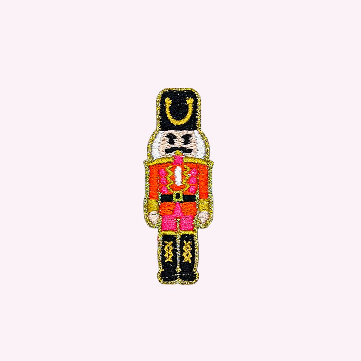 Glitzer Sticker Nussknacker Neon
