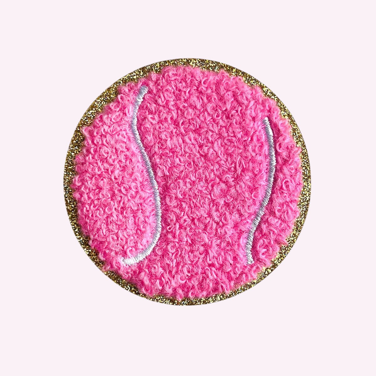 Glitzer Sticker Tennisball