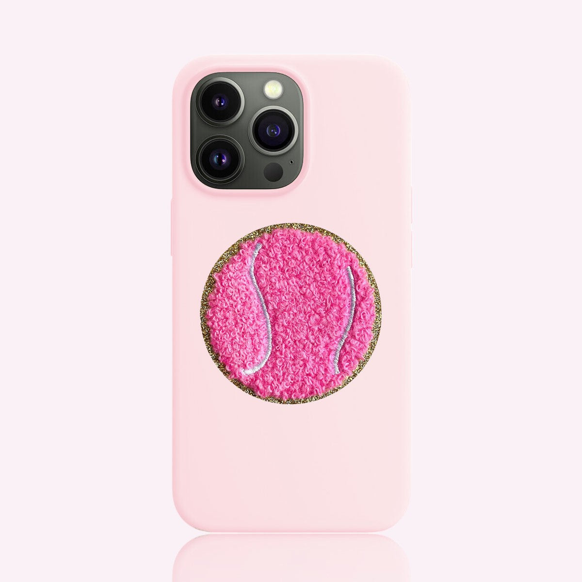 Glitzer Sticker Tennisball