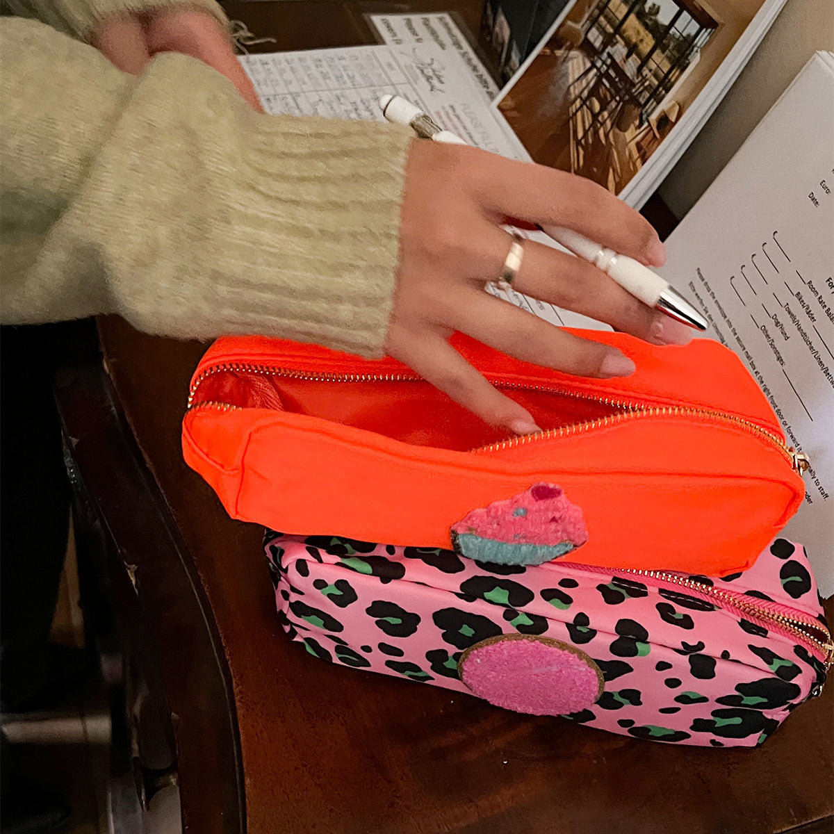 Suki Mäppchen Pink Leo