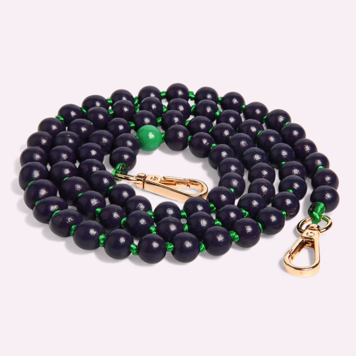 Handykette Holzperlen Pflaume