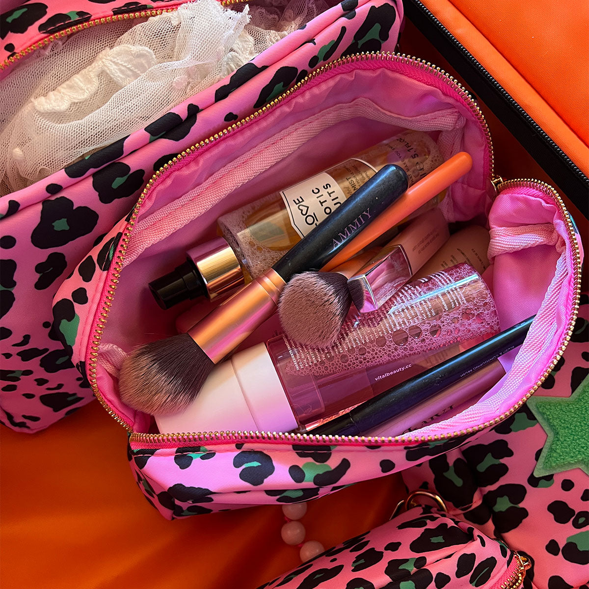 Romy Kosmetiktasche Pink Leo