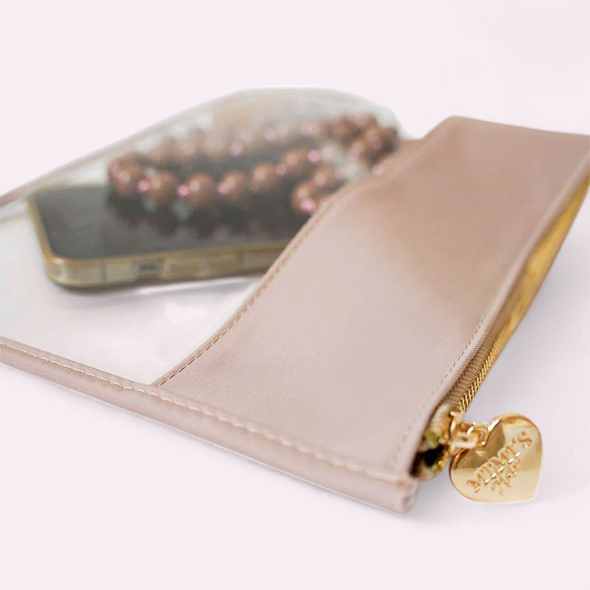 Cora Transparente Clutch Puder Beige