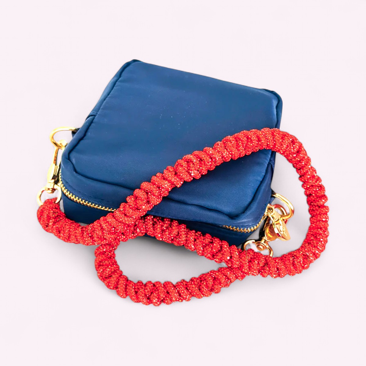 Glitzer Strap Erdbeer Rot