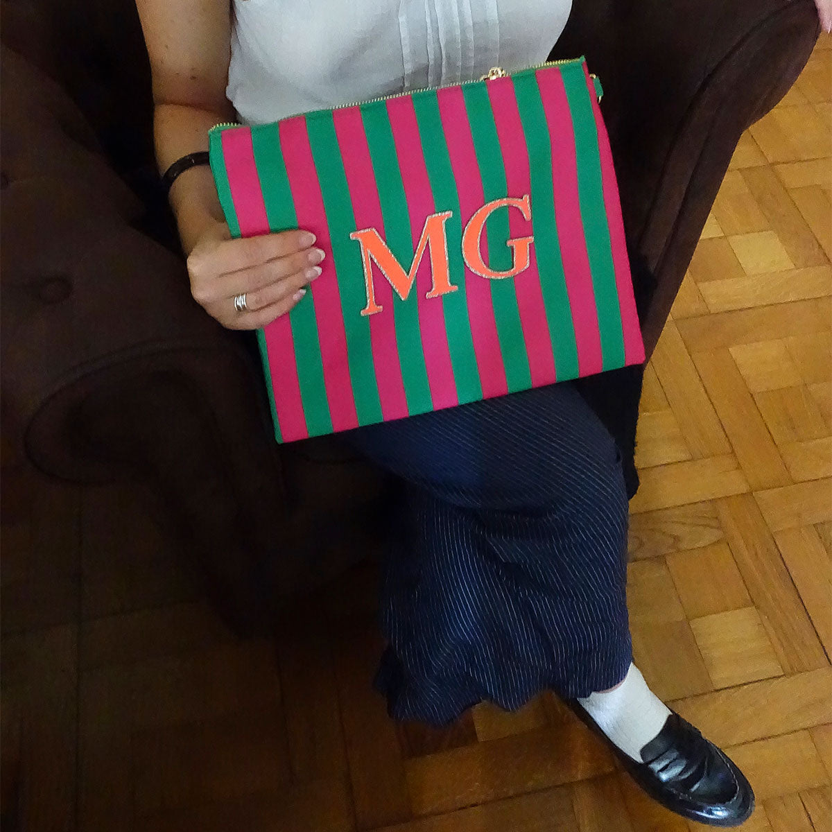 Glitzer Buchstaben Mimi's Serif Neon Orange