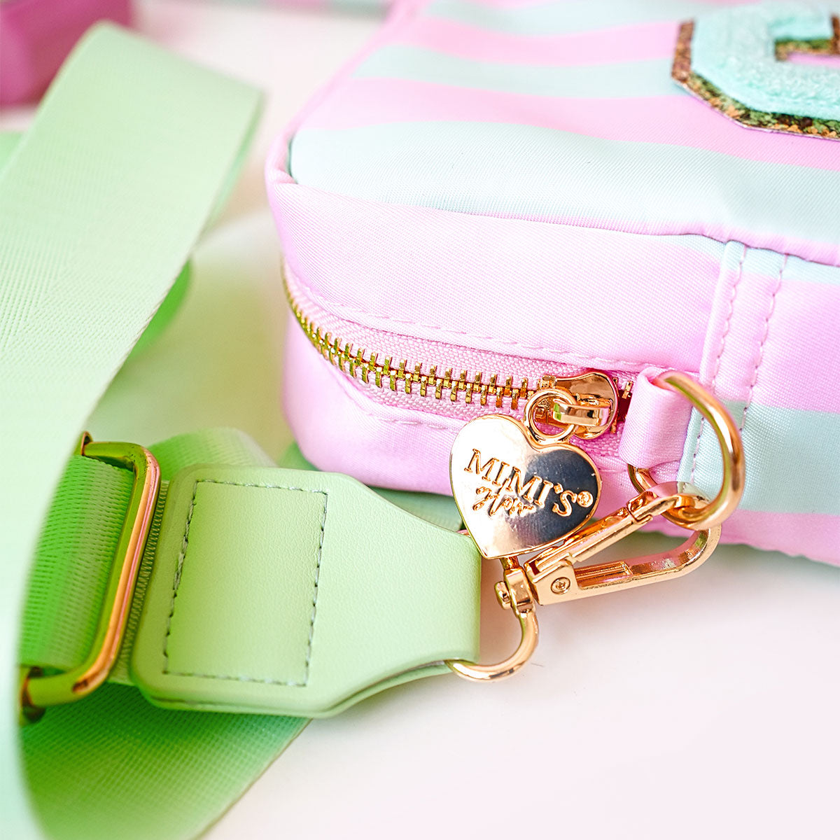 Ruby Handytasche Stripes Princess Pink Magic Mint