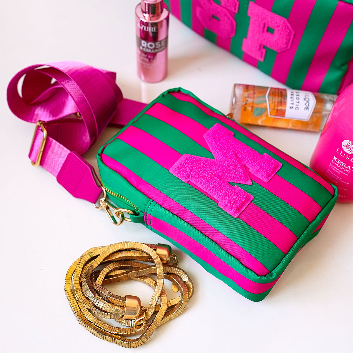 Ruby Handytasche Smaragd Neon Pink