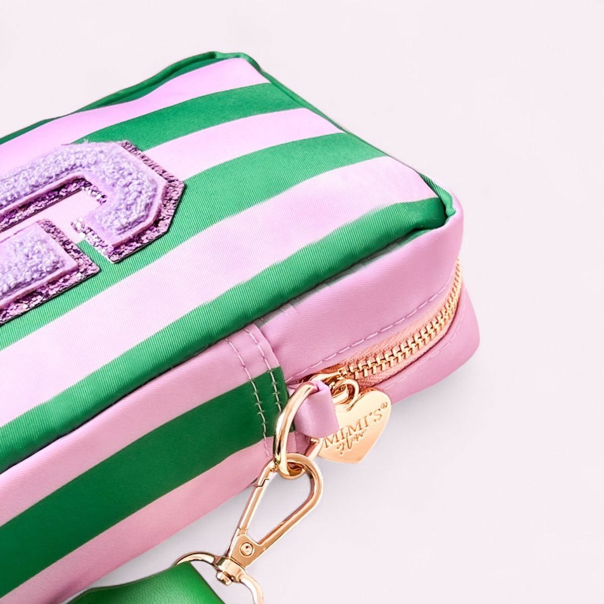 Ruby Handytasche Stripes Violet Smaragd