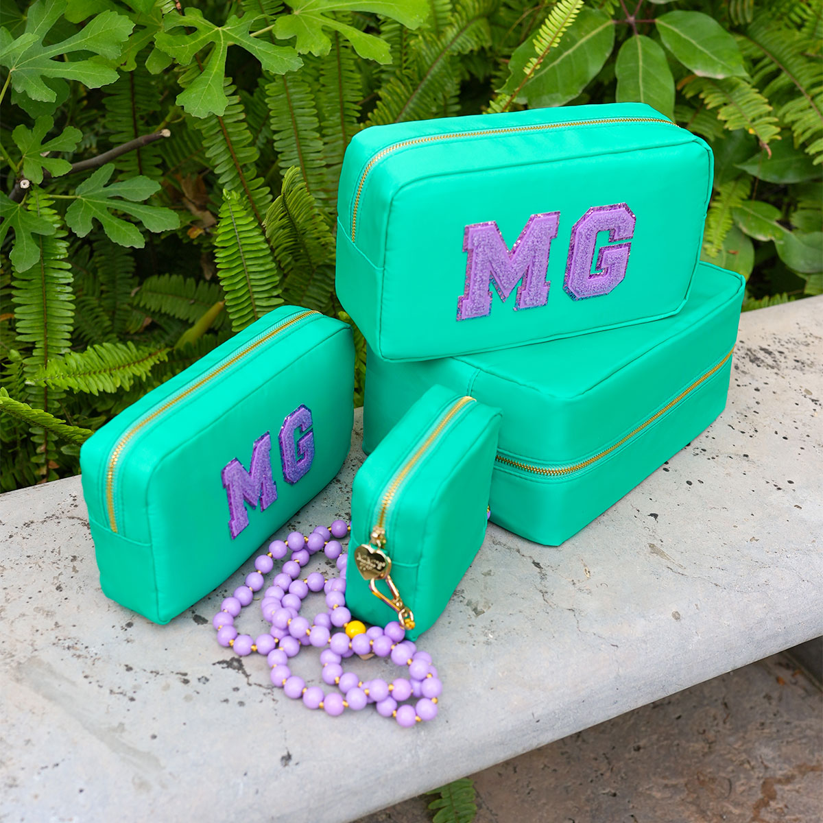 Belle Make-Up Tasche Smaragd