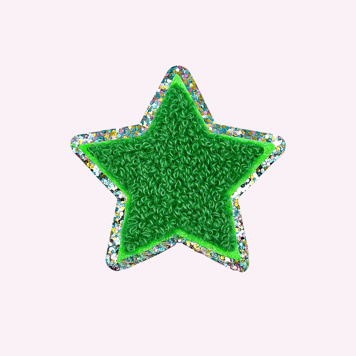 Glitzer Sticker Stern Farn Candy