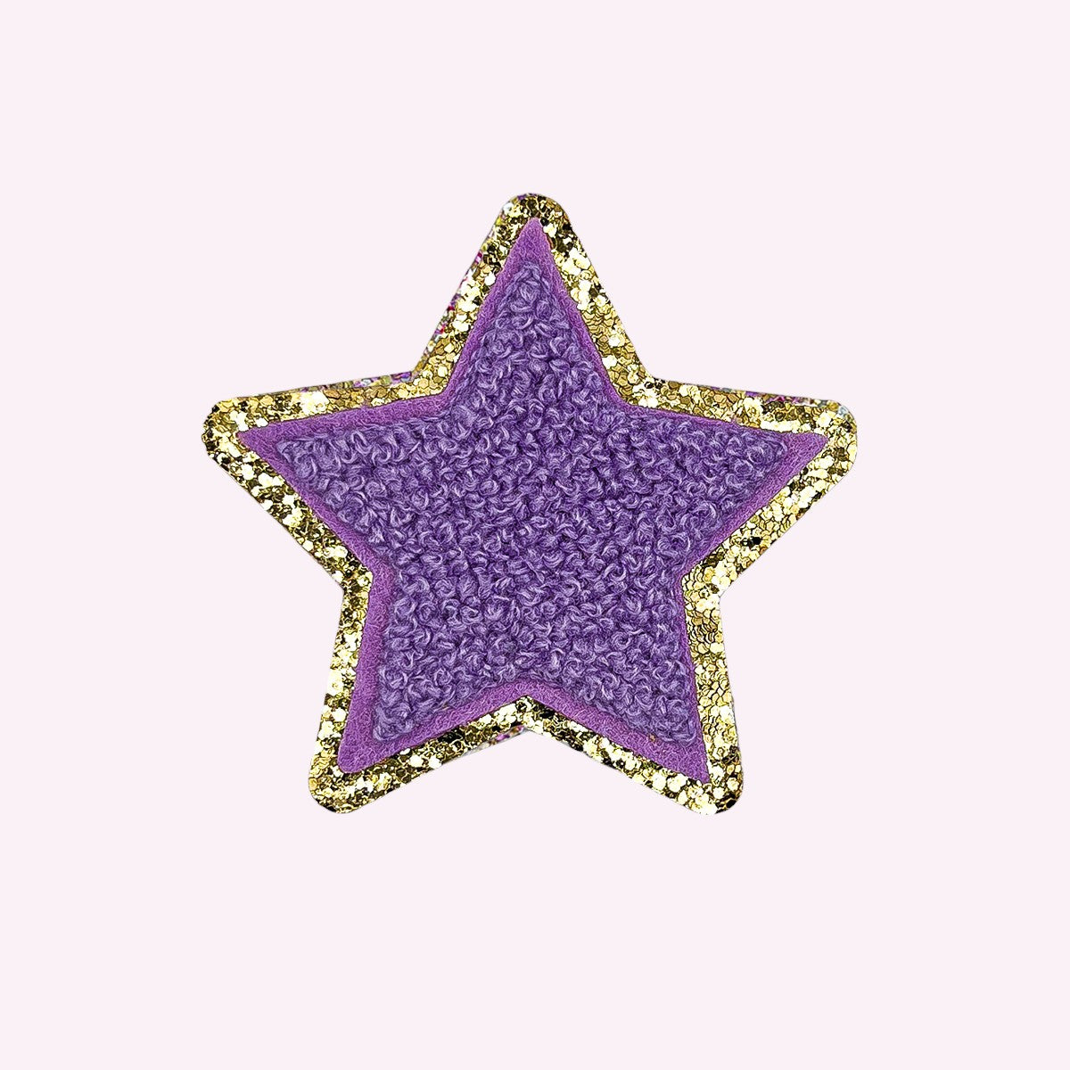 Glitzer Sticker Stern Flieder