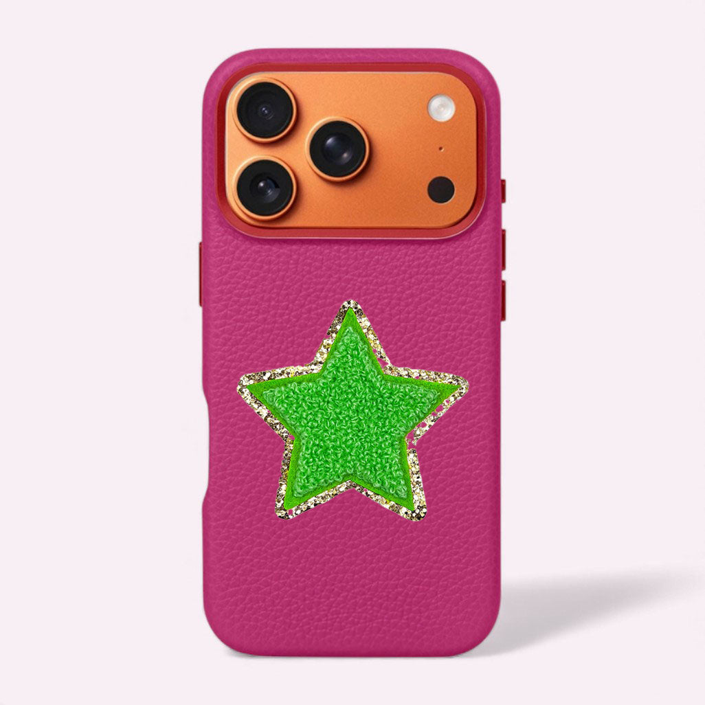 Glitzer Sticker Stern Klee