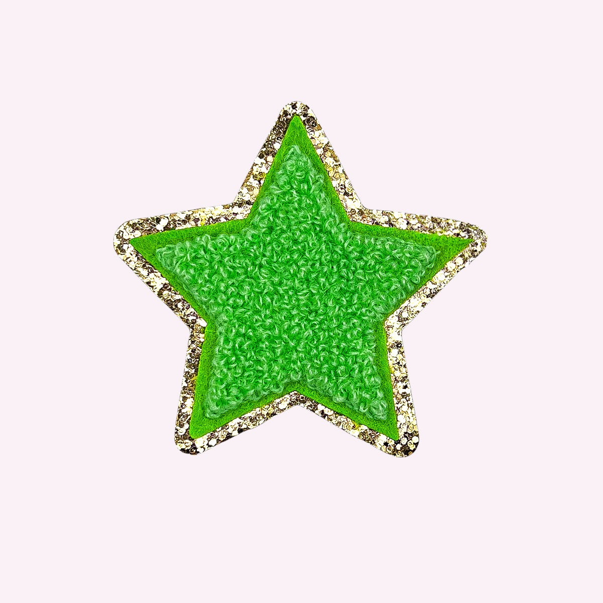 Glitzer Sticker Stern Klee