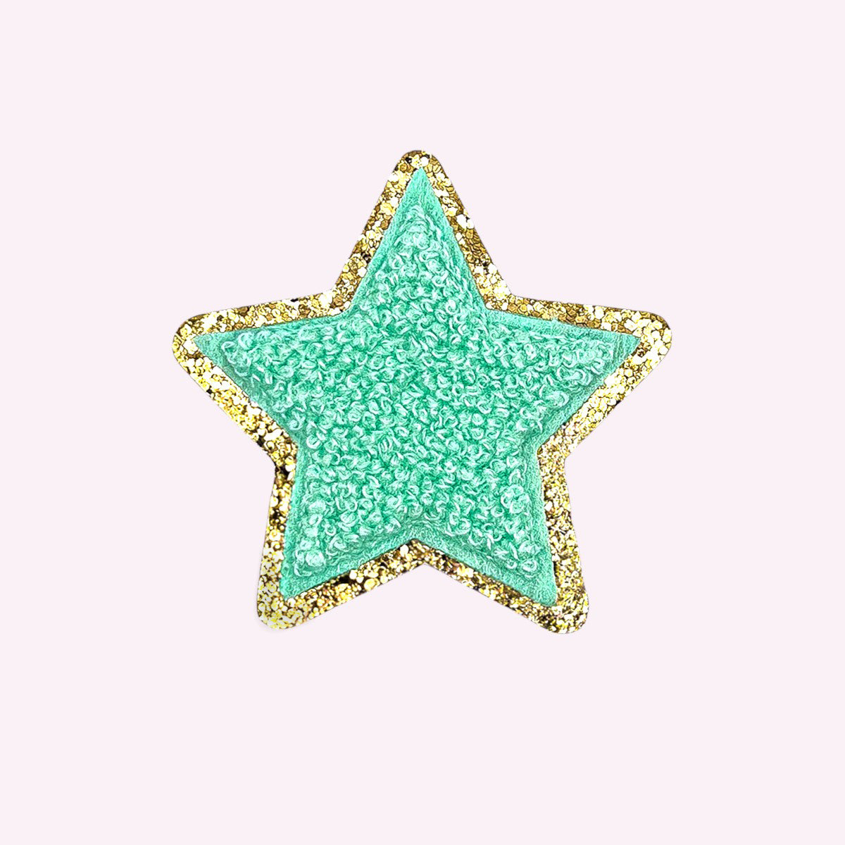 Glitzer Sticker Stern Mint