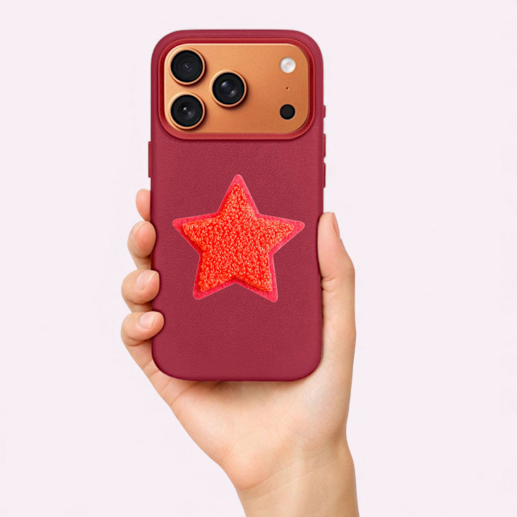 NO Glitz Stern Sticker Koralle