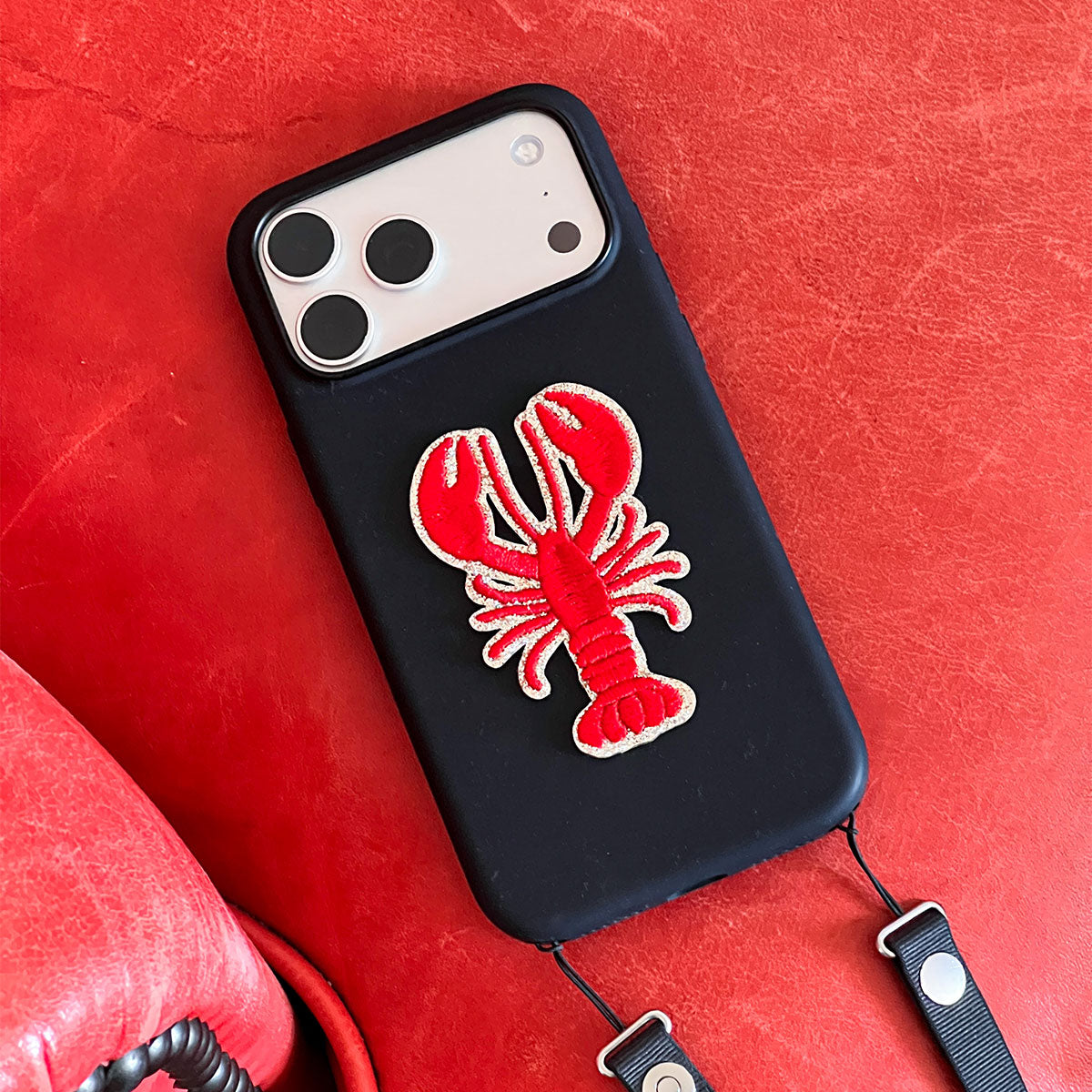 Glitzer Sticker Lobster