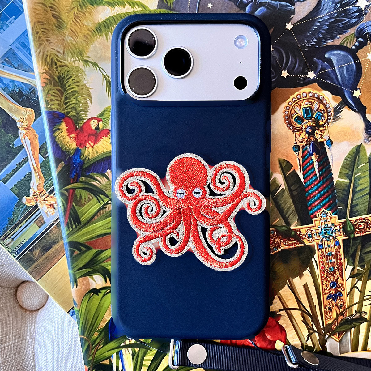 Glitzer Sticker Octopus