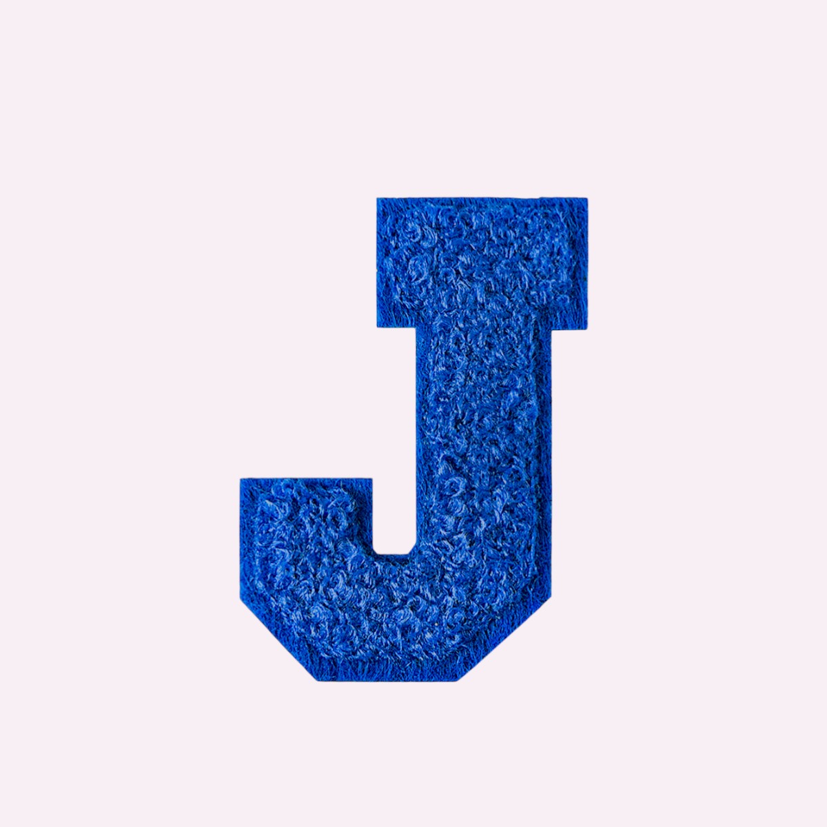 Buchstaben ohne Glitzer Knallblau