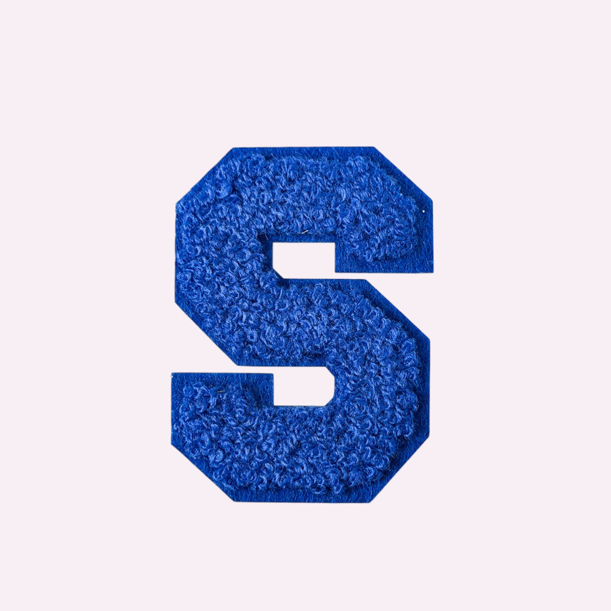 Buchstaben ohne Glitzer Knallblau