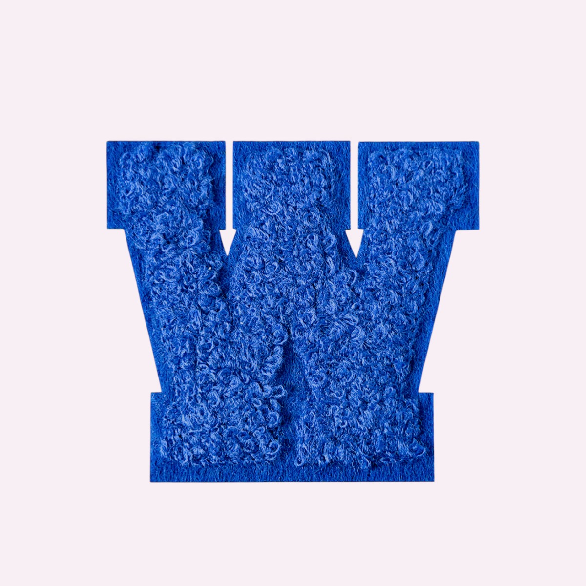 Buchstaben ohne Glitzer Knallblau