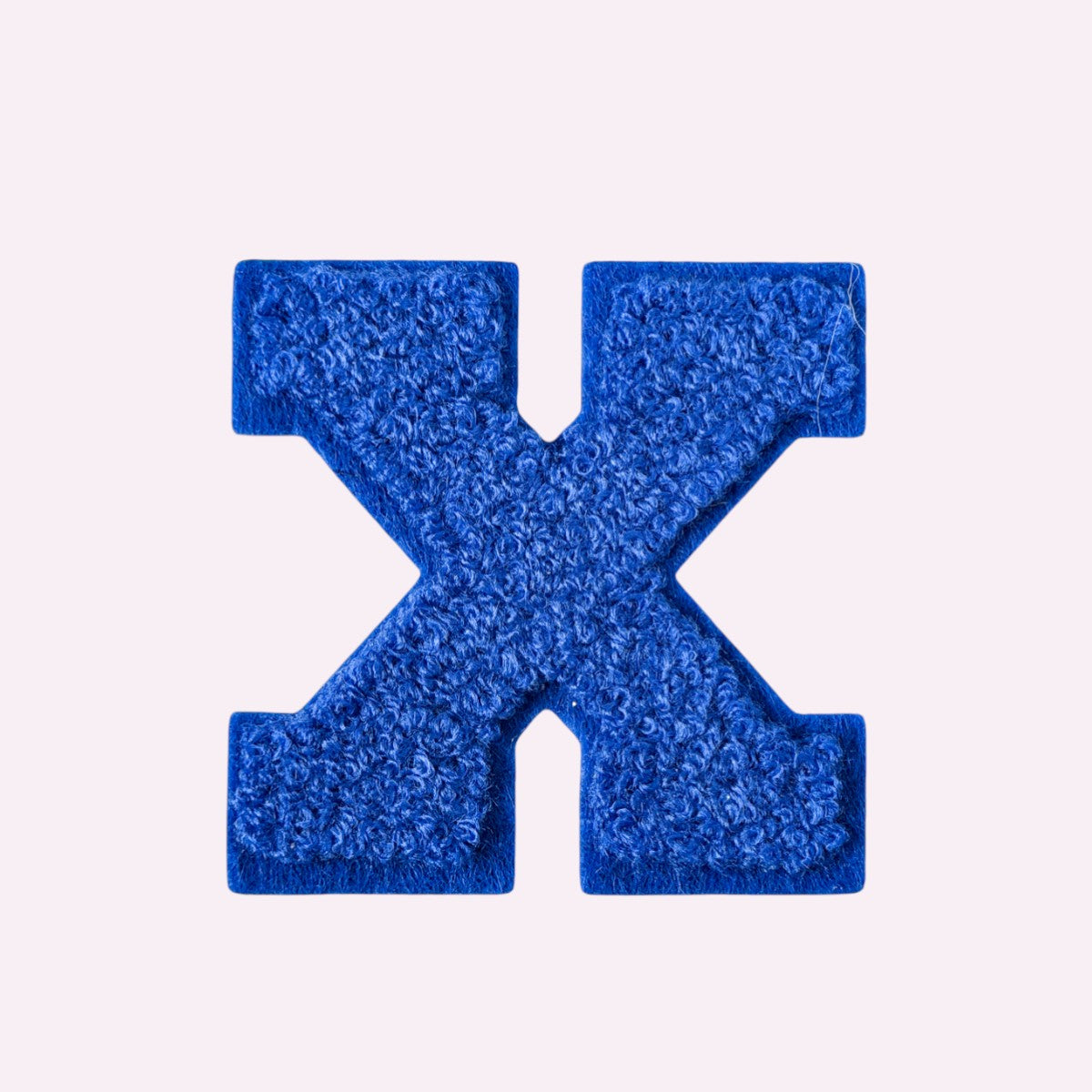 Buchstaben ohne Glitzer Knallblau