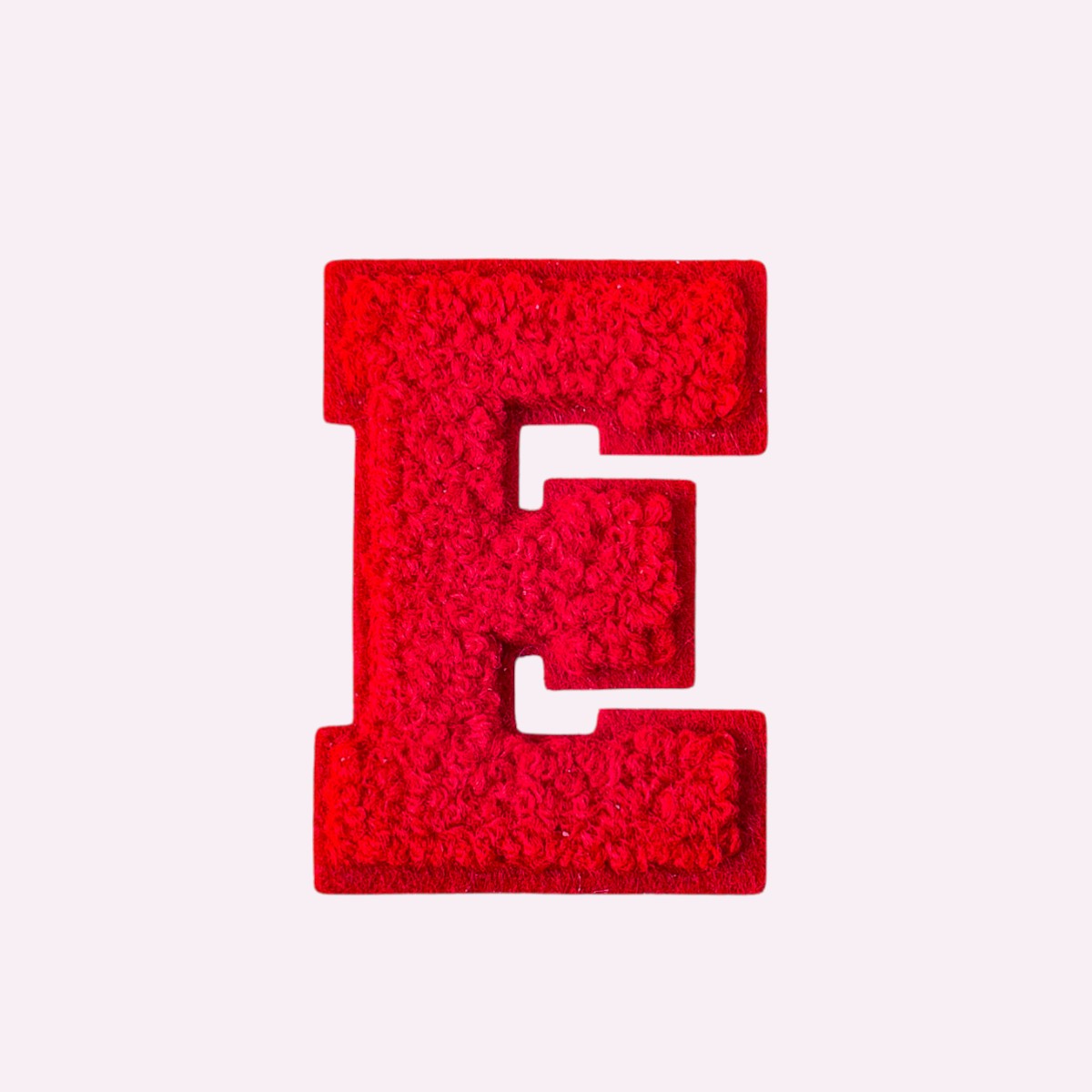 Buchstaben ohne Glitzer Knallrot