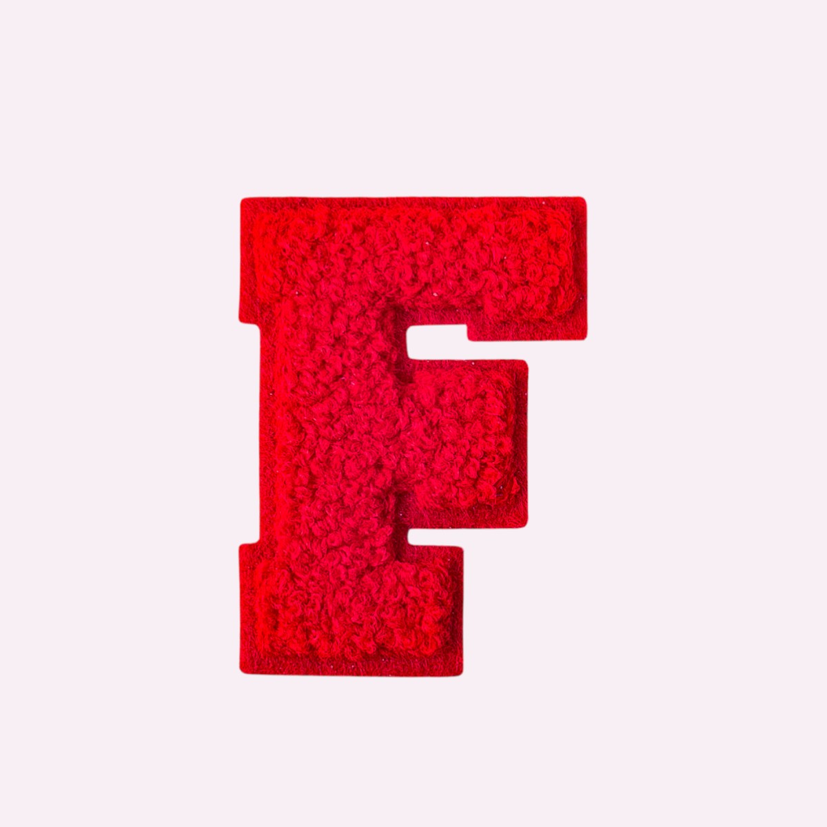 Buchstaben ohne Glitzer Knallrot