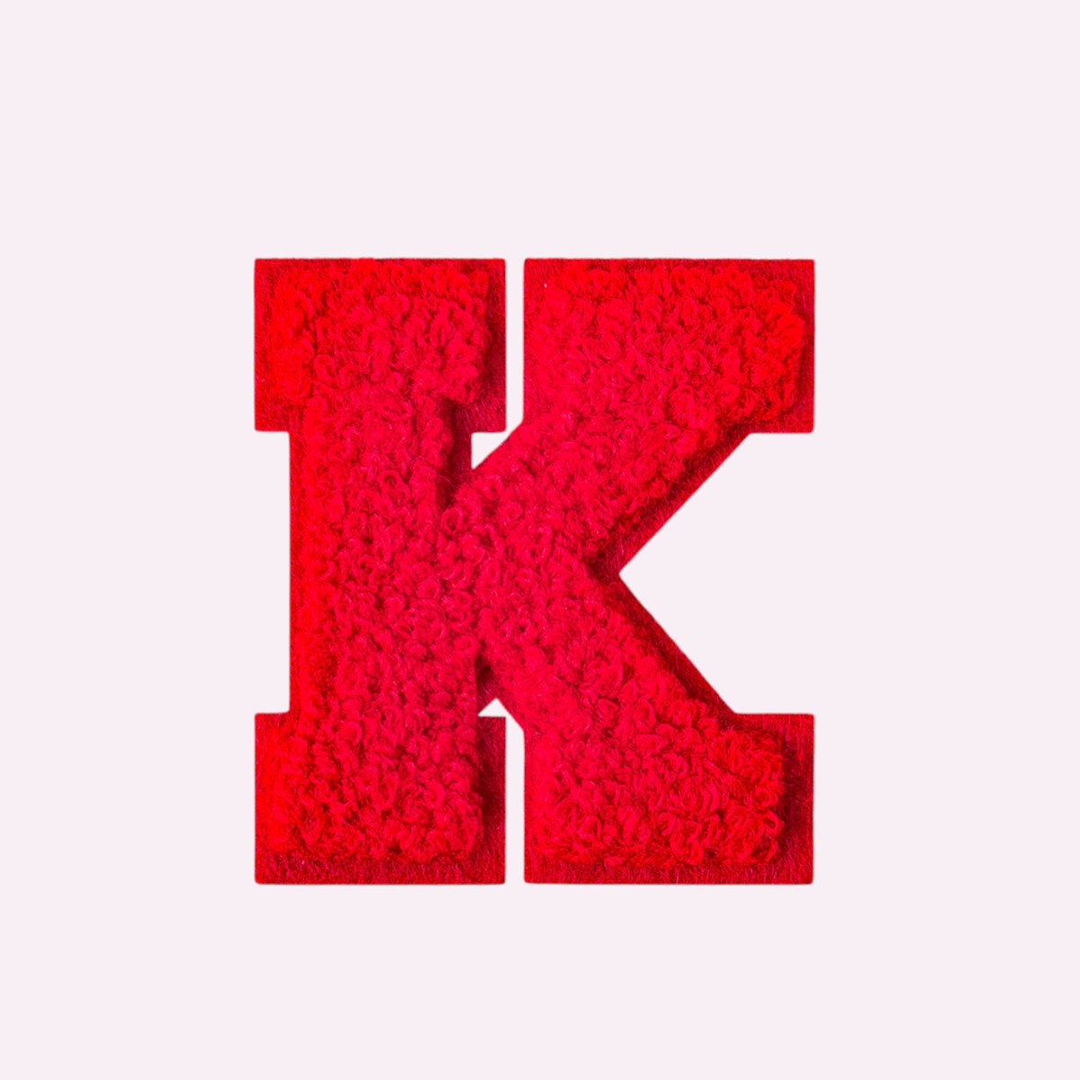 Buchstaben ohne Glitzer Knallrot