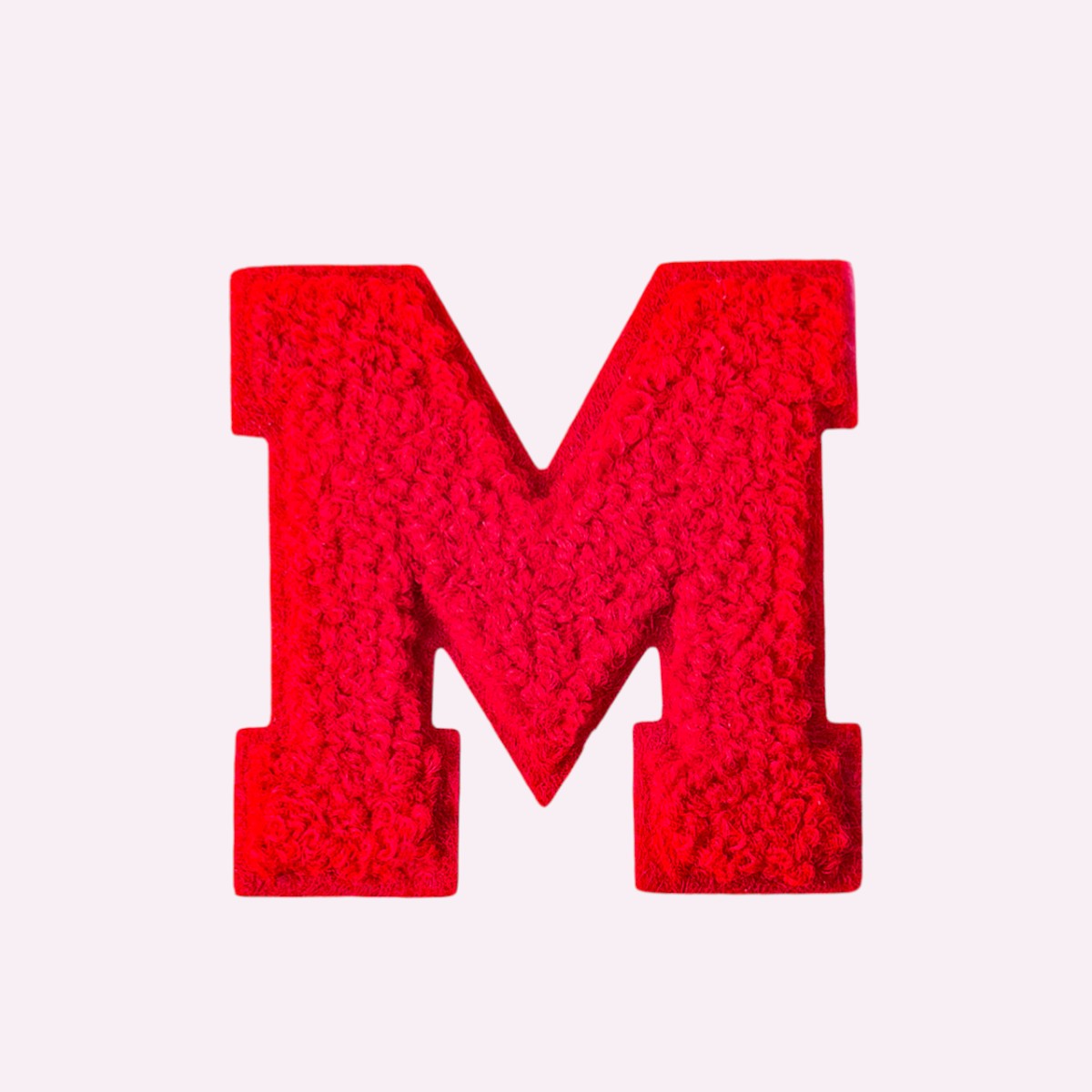 Buchstaben ohne Glitzer Knallrot