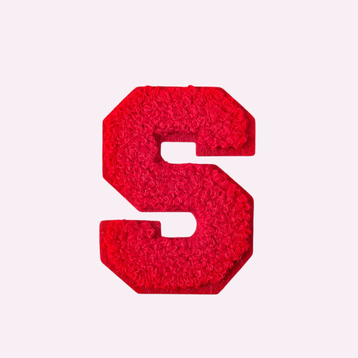 Buchstaben ohne Glitzer Knallrot
