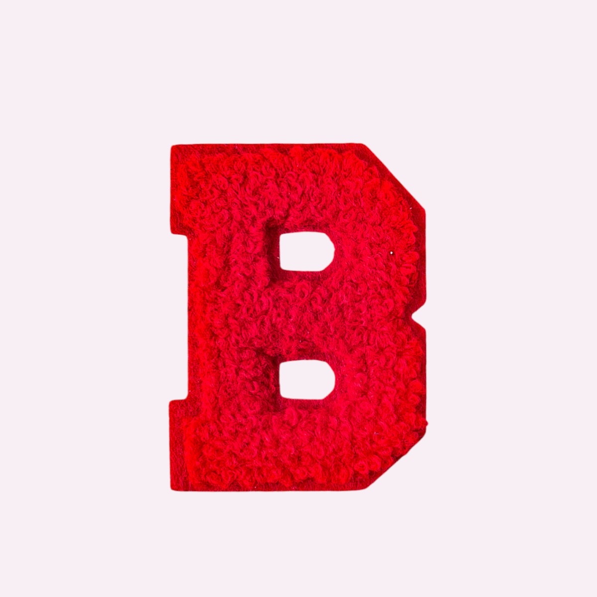 Buchstaben ohne Glitzer Knallrot