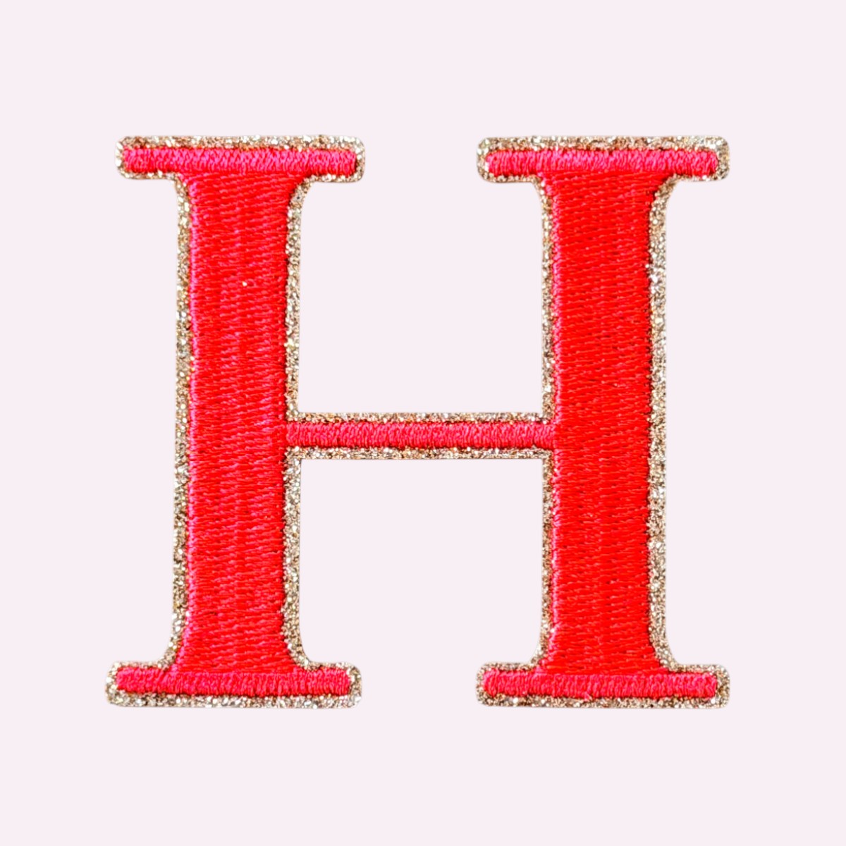 Glitzer Buchstaben Mimi's Serif Neon Orange